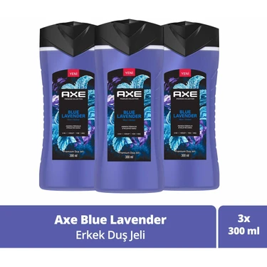 Axe Premium Collection Duş Jeli Blue Lavender 3 In 1 Vücut Saç Yüz 300 ml