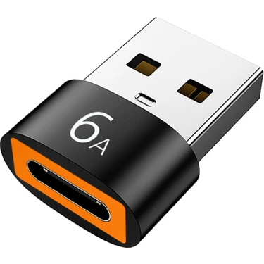 Enachanrited 6A Tip C - USB 3.0 Otg Adaptör USB C Dişi - USB Erkek Dönüştürücü, Siyah (Yurt