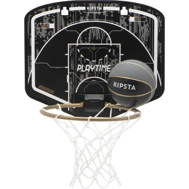 Kipsta Mini Basketbol Potası - Siyah/Altın Rengi -