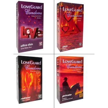 Love Guard 4'lü Set 48 Adet Ultra Thin - Radiatör - Thin -