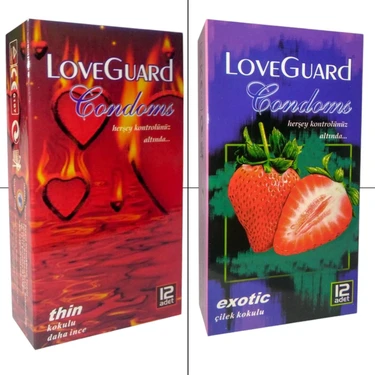 Love Guard 2'li Set 24 Adet Thin Daha Ince - Exotic