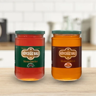 Köyceğiz Balı Çam Balı 850 G Cam Kavanoz + Çiçek Balı 850 G Cam Kavanoz