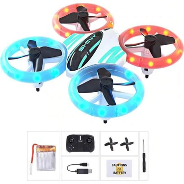 LED Işıklı Akrobat Mini Drone 360° Mini Kamerasız Drone Quadcopter