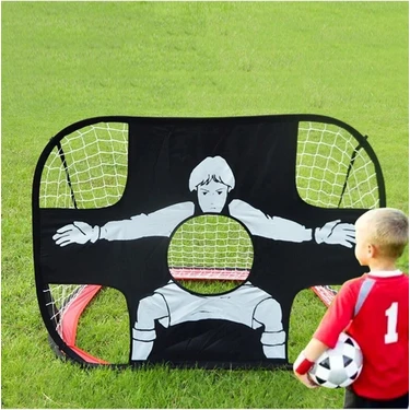 Alida 2 Taraflı Çocuk Mini Futbol Kalesi – Katlanabilir, Taşınabilir Futbol Antrenman Kalesi |