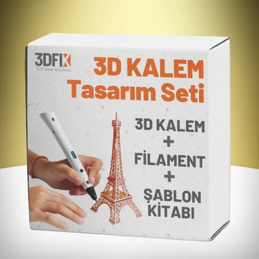 3DFIX 3D Kalem Tasarım Seti - Eğitici Öğretici Eğlenceli Set - Kendin Yap - Çocuklar İçin