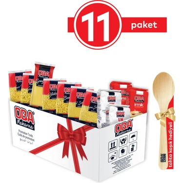 Oba Makarna Oba Ramazan Kolisi 11 Paket Kuru Bakliyat İçeren ve Kolay Taşınabilir