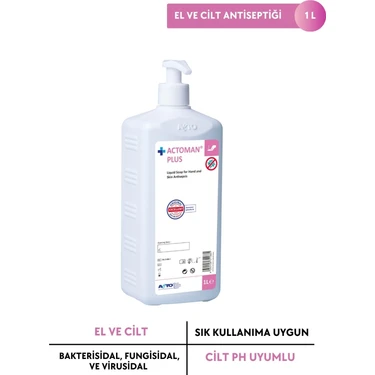 Actoman Actoman® Plus 1l El ve Cilt Antiseptiği İçin Sıvı