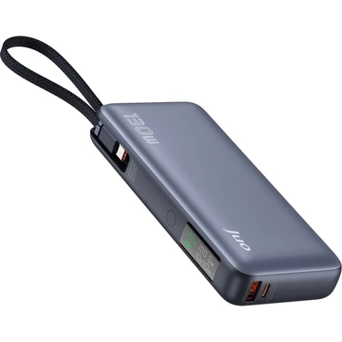 Juo 20000 mAh 130W LED Ekranlı Usb-A + Type-C Kablolu Powerbank Taşınabilir Hızlı Şarj