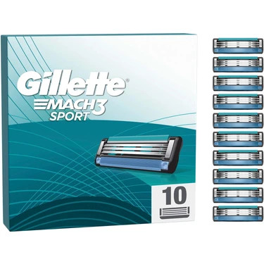 Gillette Mach3 Sport Yedek Tıraş Bıçağı 10