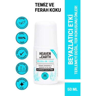 Heaven On Earth Doğal Organik Roll On Calm- Aluminyum Tuzu Içermez 50 ml