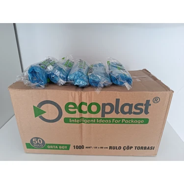 Ecoplast 55*60 Çöp Torbası Orta Boy Çöp