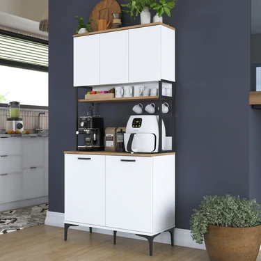 Rani JE193 Çok Amaçlı Dolap 5 Kapaklı Kiler Mutfak Dolabı Fiyatı