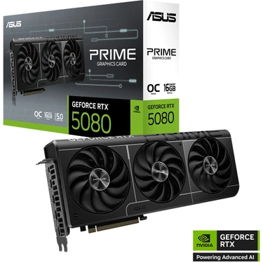Asus Prime Geforce Rtx5080 Prime-Rtx5080-O16G 16Gb Gddr7 Oc Edition 256 Bit Gaming Ekran