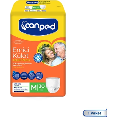 Canped Emici Külot Orta (Medium) Boy Hasta Bezi; 30