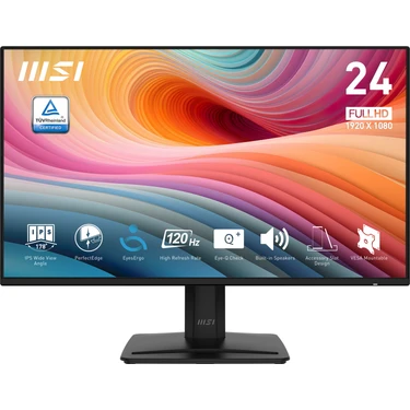 MSI 23.8" PRO MP242A E2 1920x1080 (FHD)  FLAT IPS 120HZ 1MS ADAPTIVE-SYNC