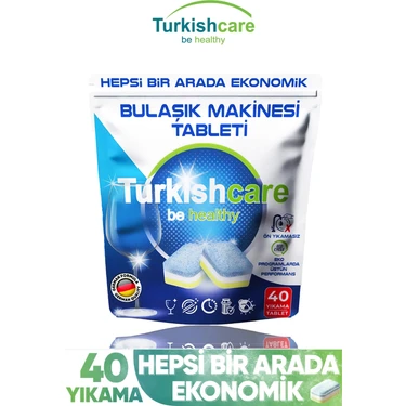 Hepsi Bir Arada Ekonomik 40 Yıkama Bulaşık Deterjanı Premium