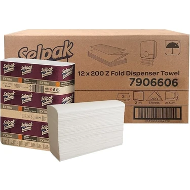 matsupapa Selpak Professional Extra Z Katlı Dispenser Havlu 200YP 12LI Fiyatı