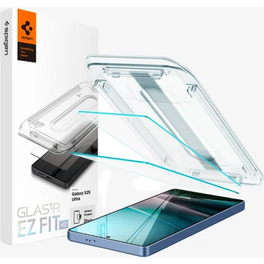 Spigen Galaxy S25 Ultra Cam Ekran Koruyucu Kolay Kurulum Glas.tR EZ Fit HD (2 Adet) -