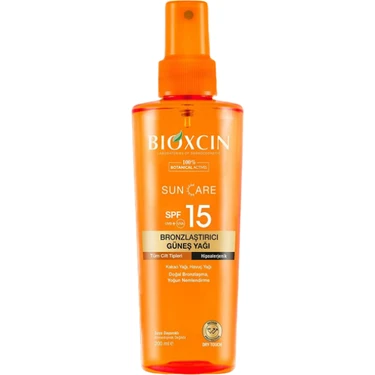 Bioxcin Sun Care Spf 15 Bronzlaştırıcı Güneş Yağı 200