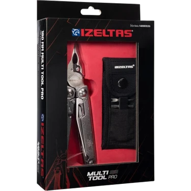 İzeltaş Multi Tool Pro 15 Fonksiyonlu 180 mm Profesyonel Mekanik El Aleti Krom Vanadyum