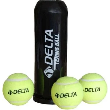 Delta Vakumlu Kort Tenis Topu 3 Adet VTB 846 Sarı Renkli Dayanıklı