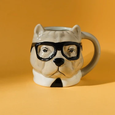 バーベキュー・調理用品 bulldog brand mini mug Old.New Karaca Animal Buldog Mug 1 Adet 483 ml Kapasite Dayanıklı Fiyatı