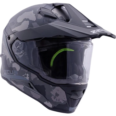 Zeus ZS-913 Bf6 Matt Black Grey Black Silver Kapalı Kask Fiyatı