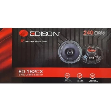 Edison ED-162CX 16 cm Hoparlör Oto Araç Fiyatı - Taksit Seçenekleri