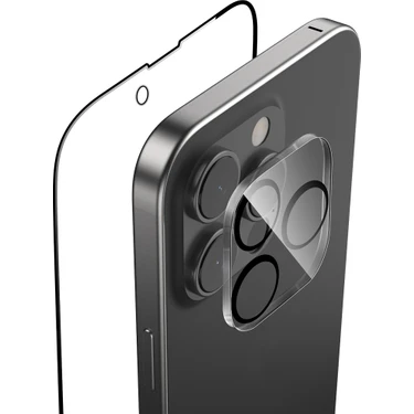 Raptic iPhone 16 Pro Max Raptic Temperli Ekran ve Lens Koruyucu 2'li