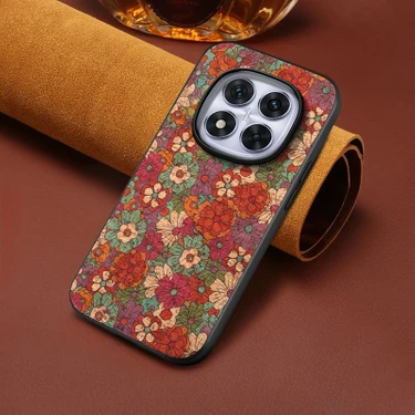 Zebana Xiaomi Redmi Note 14 Pro Uyumlu Kılıf Zebana Vintage Kumaş Kılıf Desen