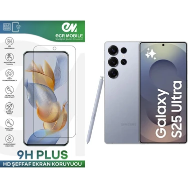 EcrMobile Samsung Galaxy S25 Ultra Ekran Koruyucu 9h Esnek Nano Cam Tam Uyumlu