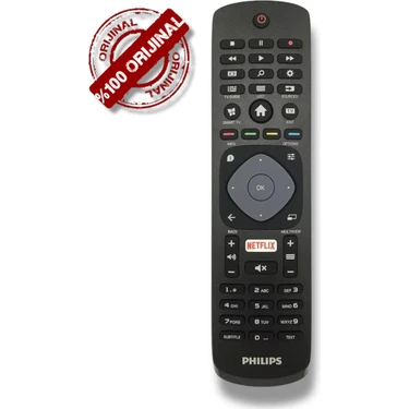 Philips Netflix Tuşlu Smart LCD LED Tv Kumandası