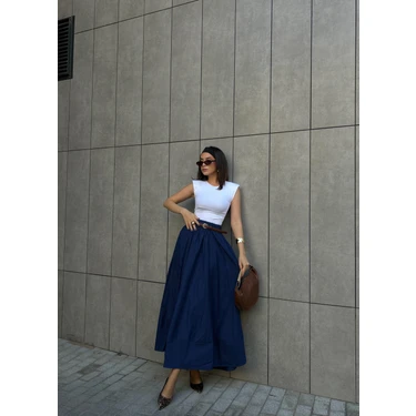 Minaaise Camelia Poplin Etek