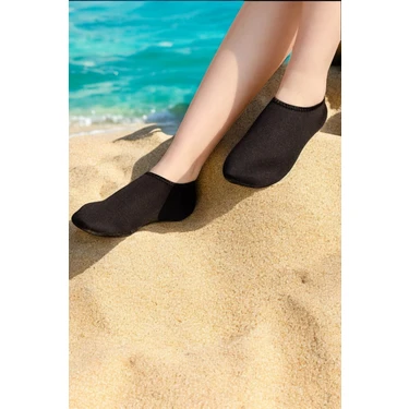 Diggo Kaymaz Tabanlı Siyah Deniz Havuz ve Plaj Patiği 44-45 Beden Unisex