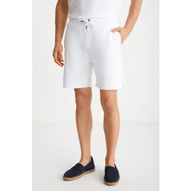 Grimelange Uncertaın Erkek Comfort Fit Beyaz Şort &