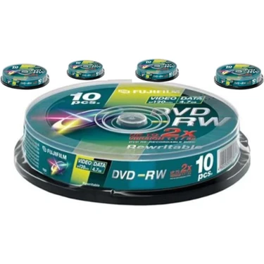 BRC　DVD13枚 Fujifilm Dvd-Rw Cbox 4.7gb 120MIN 2x 50 Adet 10*5 Fiyatı