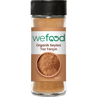 Wefood Organik Seylon Tarçın Tozu 45 gr