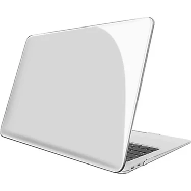 TEKNETSTORE Apple Macbook Air M4 13.6'' 2025 Kılıf Şeffaf Parlak Tam Koruma Kristal Kapak