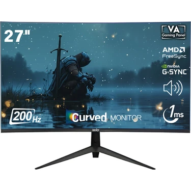 Izoly 2756C200 27"1ms 200Hz Freesync/g-Sync Fhd LED 2x HDMI 1x Dp Va Curved Gaming