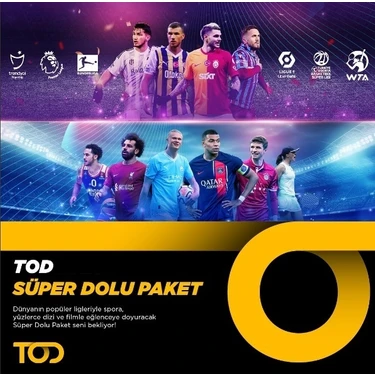 Dıgıturk Tod Tv 1 Aylık Süper Dolu Paket Kodu - Tüm Süper Lig Maçları ve Yabancı Lig Maçları