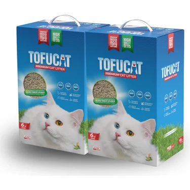 Tofucat 12 Litre Fırsat Paketi (6 Litre x 2 Adet) Pelet Tofu Kedi