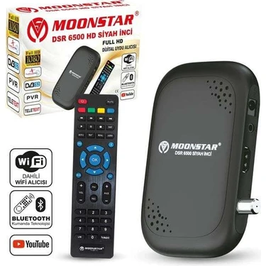 Moonstar DSR-6500 Uydu Alıcı Mini Full Hd Dahili Wifi Youtube Bluetooth Ile Kanal