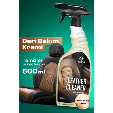 Grass Leather Cleaner 600ML Oto Araç Deri Besleyici Krem Koltuk Bakım Kremi Deri Koltuk