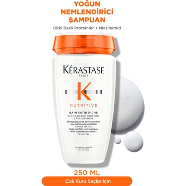 Kerastase Nutritive Bain Satin Riche Yoğun Nemlendirici Şampuan 250