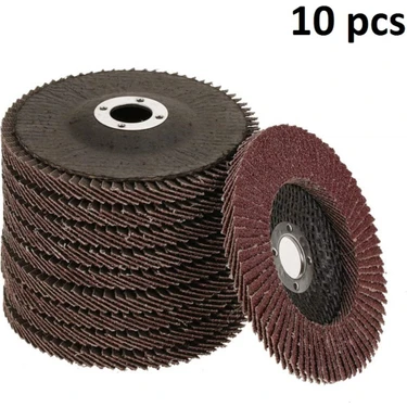 Avuç Taşlama Makinesi Için 115MM 10 Adet Yaprak Zımpra 10LU Flap Disk Alüminyum Oksit