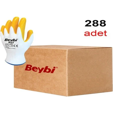 Beybi Nitril Işçi Eldiveni Sarı Pn7 No-10 XL-288