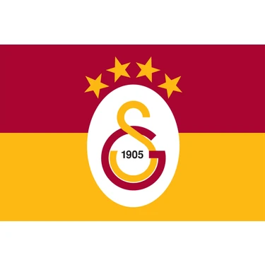 Gs Store Galatasaray 4 Yıldızlı Klasik Elde Sallama Bayrak 100X150
