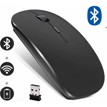 Şarj Edilebilir Kablosuz Bluetooth Ergonomik Mini USB 2.4ghz Sessiz