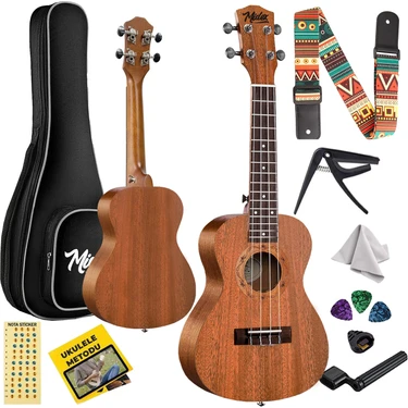 Midex SP-21M Set Maun Soprano Ukulele (Softcase Capo Metod Nota Sticker Askı