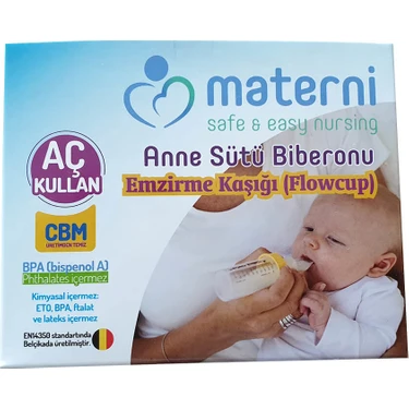 Materni Anne Sütü Emzirme Kaşığı-Kaşıklı